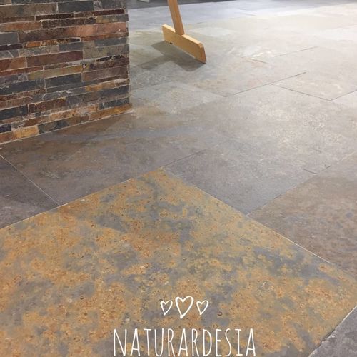 Placas de revestimento em ardósia - MULTICOLO SLATE - MAP Slate Srl - com acabamento natural / para ambiente interno / para ambiente externo