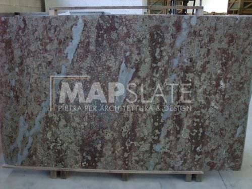 Placa de pedra em ardósia - MULTICOLOR SLATE SLABS  - MAP Slate Srl - marrom