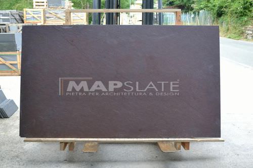 Placa de pedra em ardósia - PURPLE SLATE SLABS  - MAP Slate Srl - com relevo / violeta