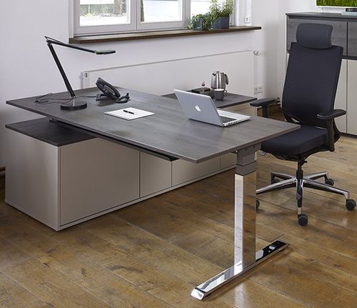 Mesa executiva - ACTIVE - Febrü Büromöbel GmbH - contemporânea / com folheado de madeira / em laminado melamínico