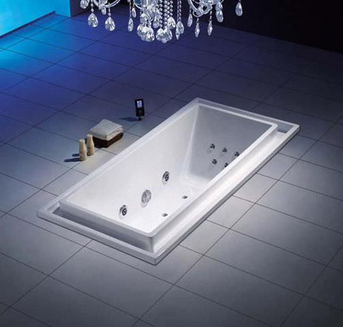 Banheira em porcelana - AMORE: ROMANCE: INAMORATA - HSIL Limited (Hindware) - de hidromassagem / para cromoterapia / branca