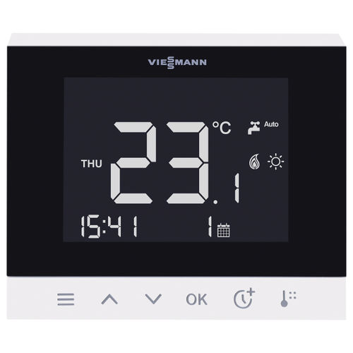Controle remoto para aquecimento - VITOTROL 100-E - VIESSMANN - fosco / com tela sensível ao toque