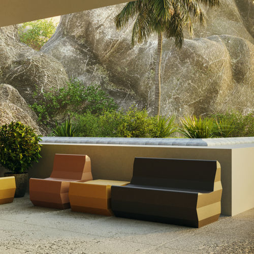 Sofá contemporâneo - Crushed  - SIXINCH Furniture - Design - Foamcoating - para ambiente externo / em espuma de alta densidade revestida / sem braços