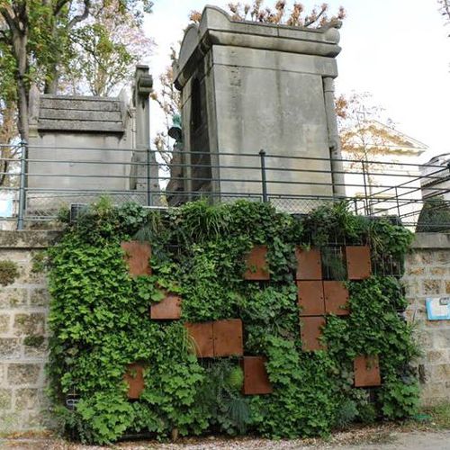Parede verde para ambiente externo - COLUMBARIUM - TRACER - com estrutura modular