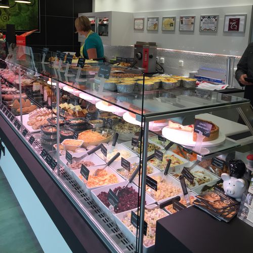 Vitrina refrigerada tipo balcão - BOUCHERIE FESSARD - OCF - para loja / com iluminação