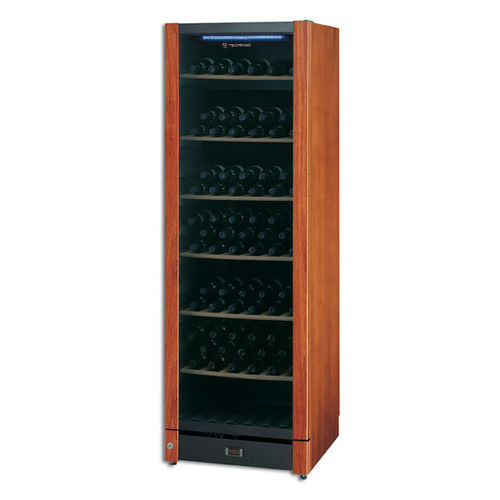Adega climatizada da linha comercial - COLLECTION 185 - TECFRIGO SPA  - de instalação livre / em madeira / com porta de vidro