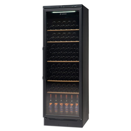 Adega climatizada da linha comercial - VKG 581 BLACK - TECFRIGO SPA  - de instalação livre / metálica / com porta de vidro