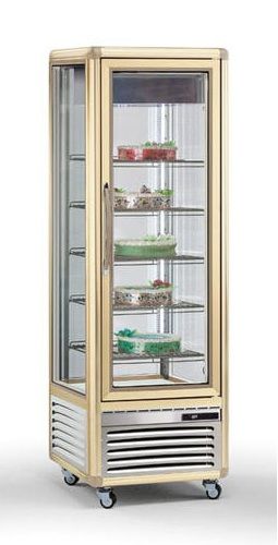 Vitrina refrigerada vertical - SNELLE 400 BTV BIS - TECFRIGO SPA  - para loja / com iluminação / com rodízios