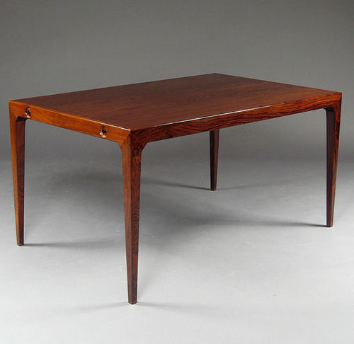 Mesa de jantar de design escandinavo - 1963-69 - paere dansk - em pau-rosa / retangular / extensível