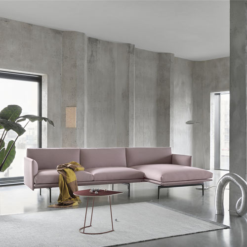 Sofá-cama - OUTLINE - Muuto - contemporâneo / em tecido / em couro