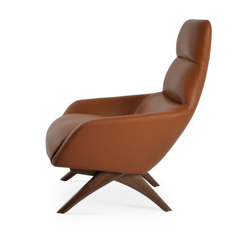 Poltrona contemporânea - BARCELONA - sohoConcept - em couro / em tecido / estofada
