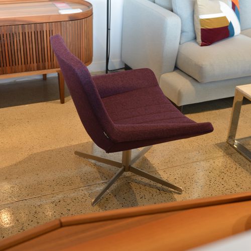 Poltrona contemporânea - BELLAGIO - sohoConcept - de lã / em couro / em cromo
