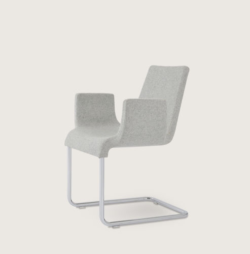 Cadeira de escritório contemporânea - REIS - sohoConcept - em tecido / com base em aço / cantilever