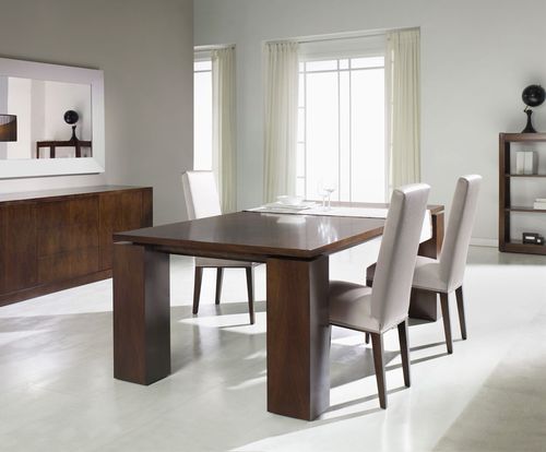 Mesa de jantar contemporânea - T-851 - ArtesMoble - em nogueira / em faia / com base em nogueira