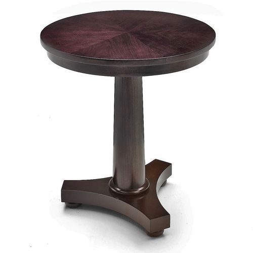 Mesa gueridon clássica - T-381 - ArtesMoble - em faia / em nogueira / com base em faia