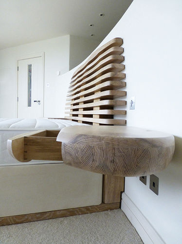 Cabeceira para cama de casal - Chaircreative - contemporânea / em tecido / com criados-mudos