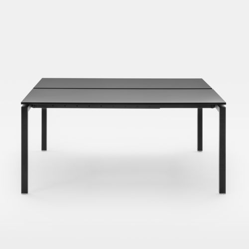 Mesa de trabalho contemporânea - FIFTY 50 - Mara - em laminado / em laminado melamínico / com base metálica