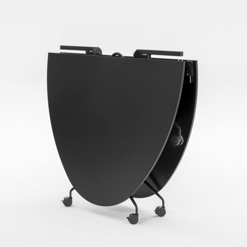 Mesa de conferências contemporânea - ARGO LIBRO T - Mara - em laminado / em laminado melamínico / com base em metal cromado