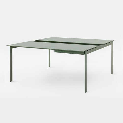 Mesa secretária plataforma - FOIL - Mara - de piso / contemporânea / metálica