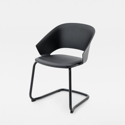 Cadeira contemporânea - ICON CANTILEVER - Mara - para ambiente interno / em polipropileno / com base metálica