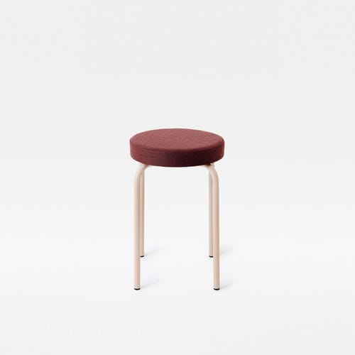 Banqueta design - EASY SOFT - Mara - em tecido / com base metálica / estofada