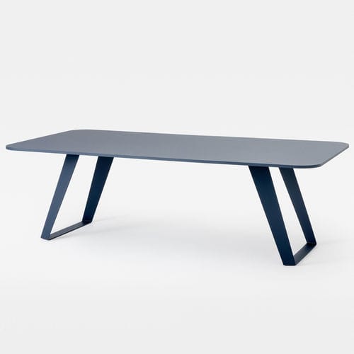 Mesa de trabalho contemporânea - MORGAN - Mara - em laminado / em laminado melamínico / com base metálica