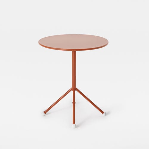 Mesa de lanchonete contemporânea - TIP - Mara - em laminado / em laminado melamínico / com base metálica
