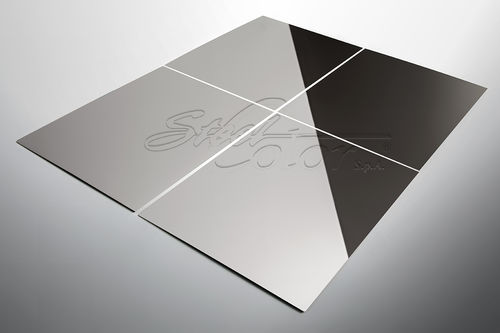 Chapa decorativa - LUCIDO 7 - Steel Color - em aço inoxidável 304 / em aço inoxidável 316 / decorada