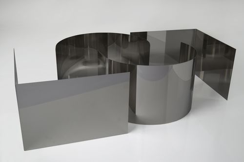 Chapa decorativa - SUPER MIRROR NR. 8 - Steel Color - em inox / polida / para revestimento de fachada