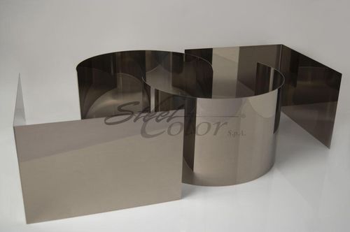 Chapa decorativa - CHAMPAGNE  - Steel Color - em inox / colorida / polida