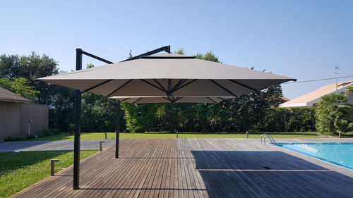 Ombrelone quadrado - VENEZIA - GAGGIO srl - lateral / em poliéster / em acrílico