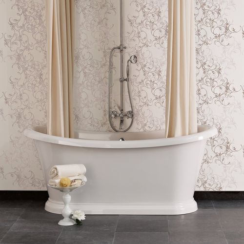 Banheira oval - BATEAU - Aqua Prestige - freestanding / para uso profissional / em compósito