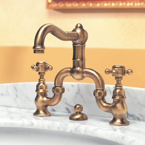 Misturador bicomando para lavatório - 950.1419 - Aqua Prestige - de bancada / em latão / para banheiro