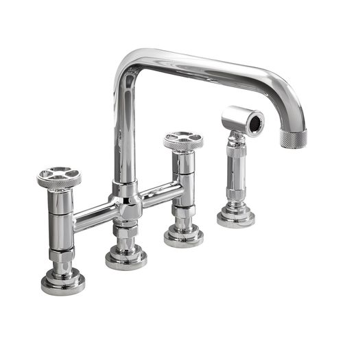Misturador bicomando de bancada - ARENA 950.3358WS.XX - Aqua Prestige - em latão / para cozinha / 4 furos