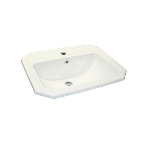Cuba de apoio - EDWARDIAN - Aqua Prestige - em porcelana / retangular / 1 furo