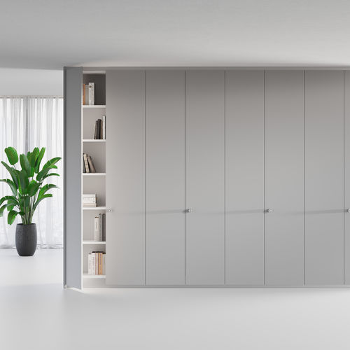 Divisória-armário da linha comercial - BOX - Las Mobili - em madeira