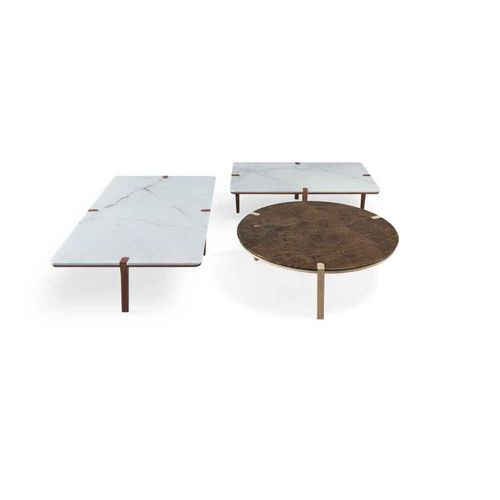 Mesa de centro contemporânea - CORNER - Wewood - Portuguese Joinery - em carvalho / em nogueira / retangular