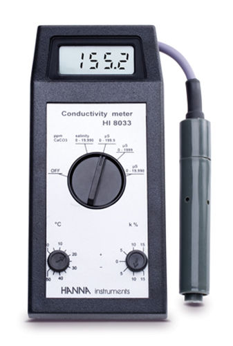 Analisador de água multiparâmetros - HI8033 - Hanna Instruments - condutividade