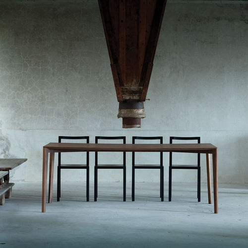 Mesa contemporânea - FRAMEWORK - L'abbate - em nogueira / em faia / retangular