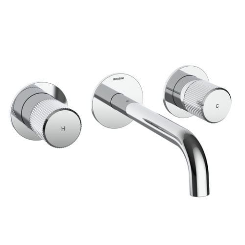 Misturador bicomando para lavatório - Z00910 - BOSSINI - de parede / em latão / para banheiro
