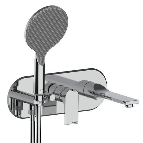 Conjunto misturador para banheira metálico - Z00619 + Z00546 - BOSSINI - de parede / contemporâneo / 2 furos