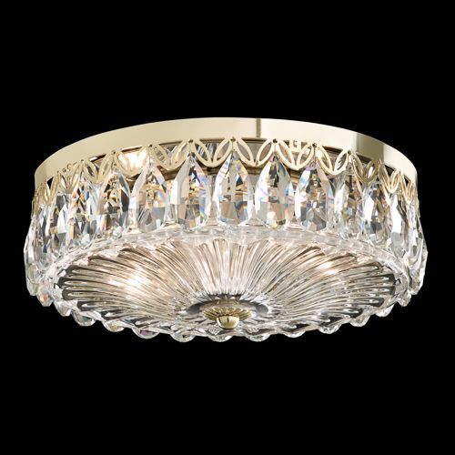 Plafon clássico - FONTANA LUCE - Schonbek - redondo / em cristal Swarovski® / para lâmpada incandescente