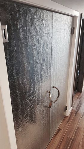 Porta interna - ThinkGlass - em vidro / de abrir / com vidro