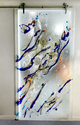 Porta interna - ThinkGlass - em vidro / de correr / com vidro