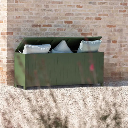 Baú contemporâneo - Ninfea - FAST SPA - de jardim / em alumínio pintado / retangular