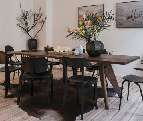 Mesa contemporânea - S.A.M - vitra - em madeira maciça / em madeira tratada com óleo / em nogueira americana