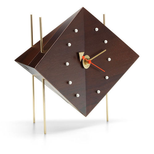 Relógio contemporâneo - Diamond - vitra - de mesa / analógico / em nogueira