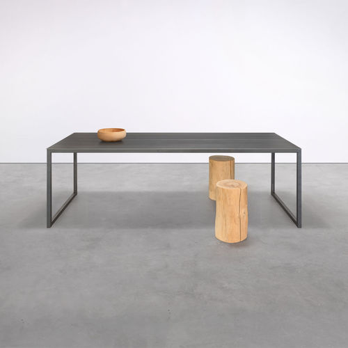 Mesa contemporânea - at_01 - Silvio Rohrmoser - em aço laqueado / com base em aço / retangular