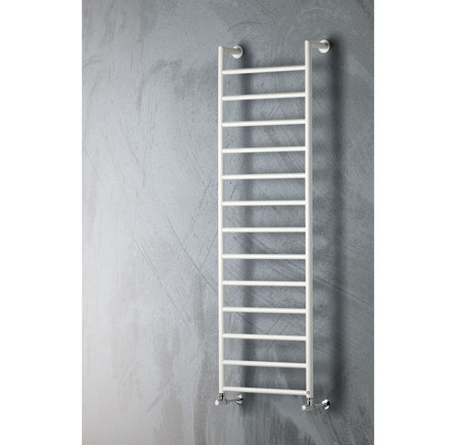 Aquecedor de toalhas a água quente - FITNESS - BRANDONI - contemporâneo / metálico / cromado
