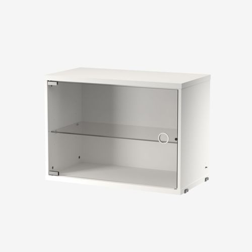 Vitrina contemporânea - STRING FURNITURE - de parede / em vidro / em MDF laqueado